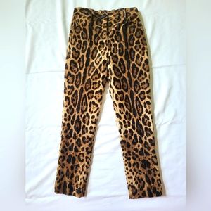 DOLCE&GABBANA Leopard Print Kids pants